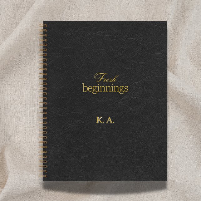 Fresh Beginnings Leather-Look Retirement Gift Notebook (Creator Uploaded)