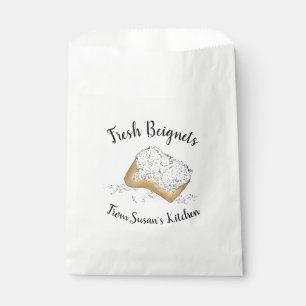 Fresh Beignets Sugary New Orleans Beignet Pastry Favour Bags