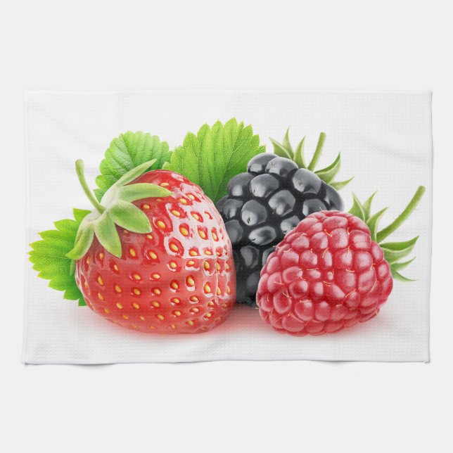 Fresh berries tea towel (Horizontal)