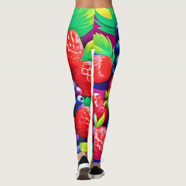 Fresh Berry Bounty Leggings (Back)