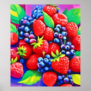 Fresh Berry Bounty Poster