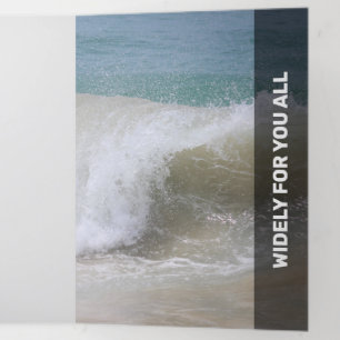 Fresh Black Modern Transparency Tri-Fold Card