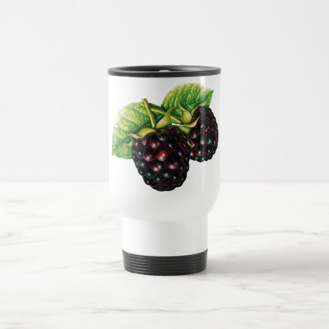 “Fresh Blackberry Travel Mug** Travel Mug (Center)