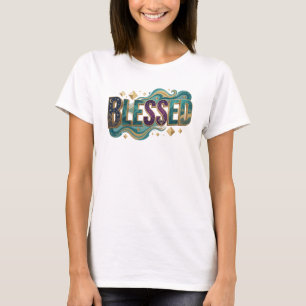 Fresh BLESSED 2D Artistic Expression T-Shirt