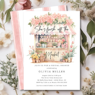 Fresh Blooms  Bridal Shower Invitation