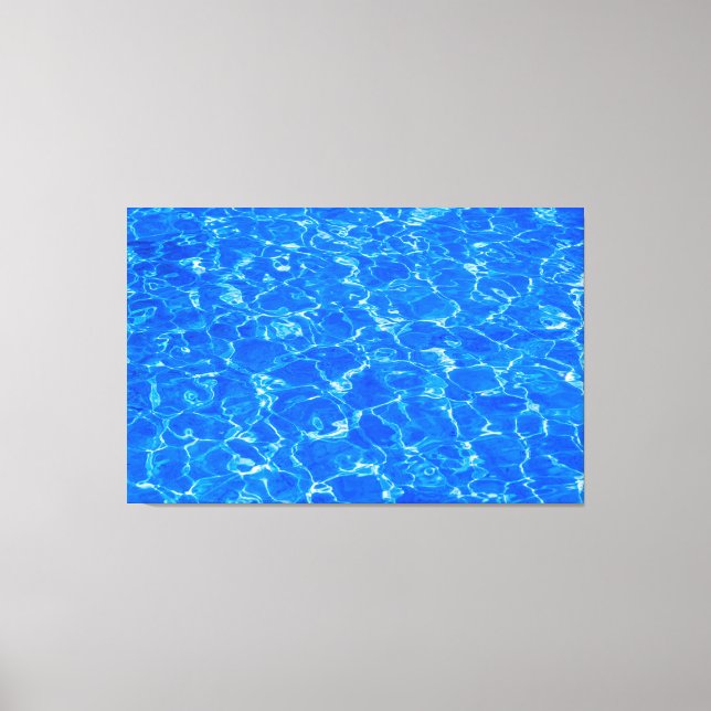 Fresh Blue Water Canvas Print (Front)
