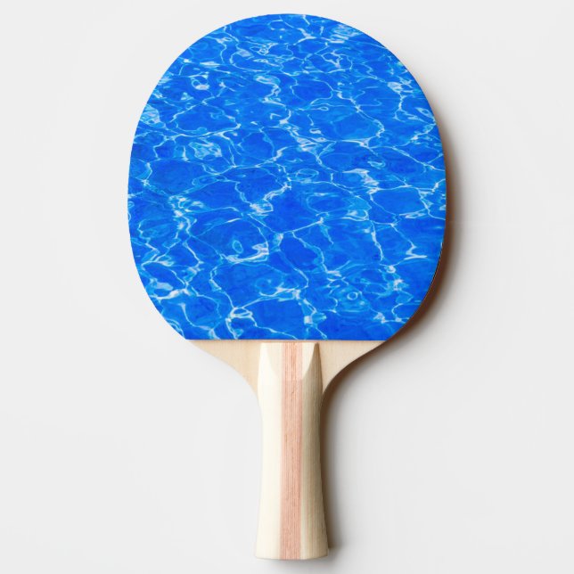 Fresh Blue Water Ping Pong Paddle (Back)