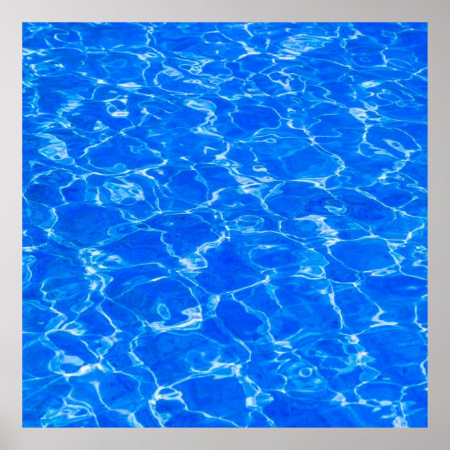 Fresh Blue Water Poster (Front)