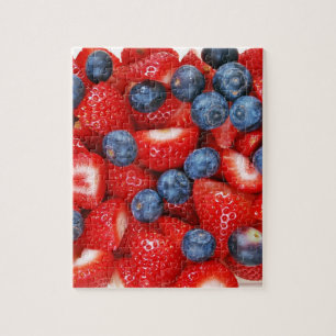 Fresh blueberries and strawberries jigsaw puzzle