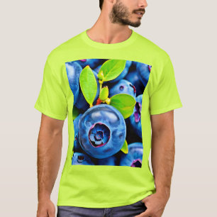 Fresh Blueberries Close-Up T-Shirt