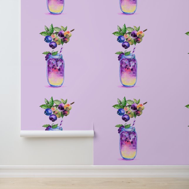 Fresh Blueberry Drink Wallpaper (Application)