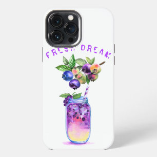 Fresh Blueberry Juice Cool Drink iPad Case
