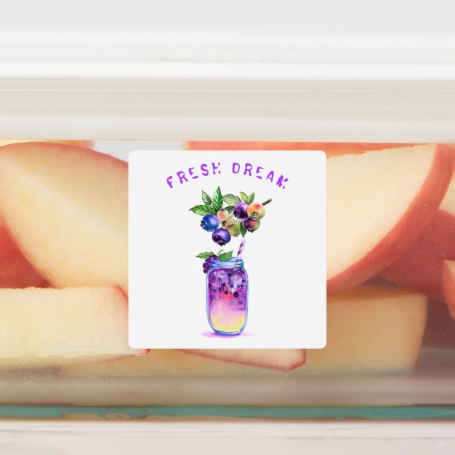 Fresh Blueberry Juice Cool Drink - Summer Cocktail (Affixed)