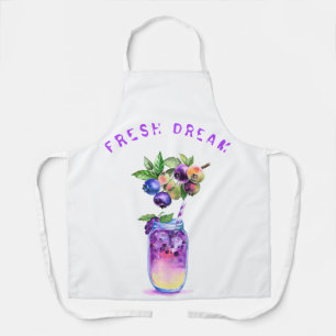 Fresh Blueberry Juice Cool Drink - Summer Cocktail Apron