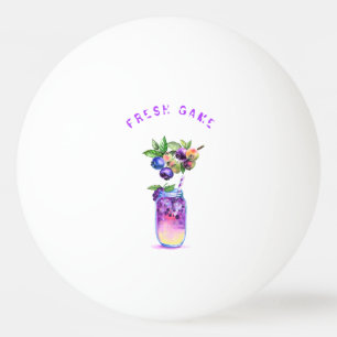 Fresh Blueberry Juice Cool Drink - Summer Game - Ping Pong Ball