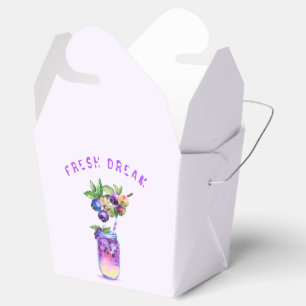 Fresh Blueberry Juice Cool Drink - Summer Party Favour Box