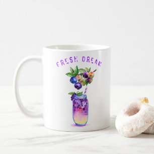 Fresh Blueberry Juice Cool Drink - Summer Time Coffee Mug