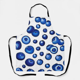 Fresh Blueberry Pattern Apron