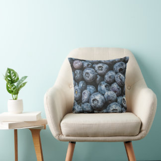 Fresh Blueberry Photograph Cushion