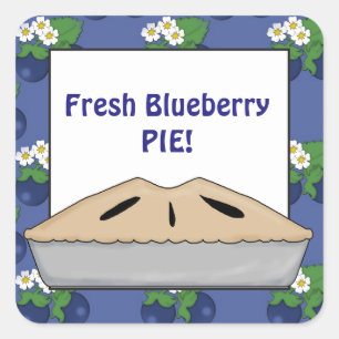 Fresh Blueberry pie vendors sticker