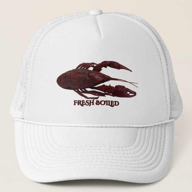 Fresh Boiled Crawfish Design Trucker Hat (Front)