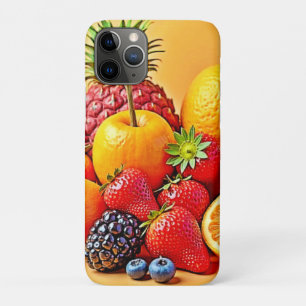Fresh Bounty: Vibrant Fruit Harvest Design iPhone 11 Pro Case