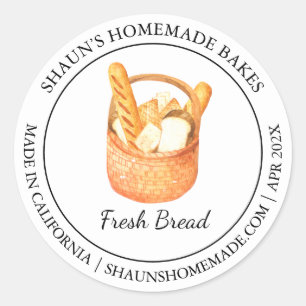 Fresh Bread Baking Modern label
