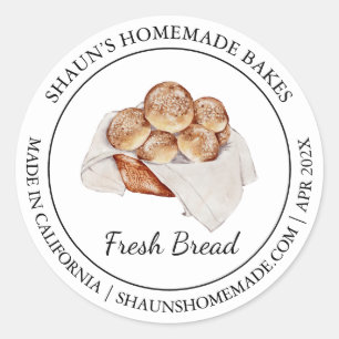 Fresh Bread Baking Modern label