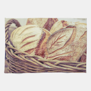 Fresh Bread Basket Tea Towel