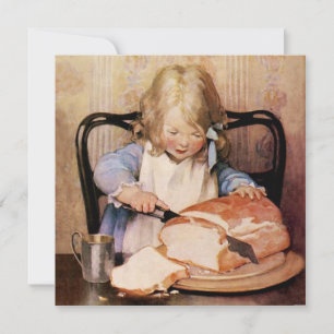Fresh Bread by Jessie Willcox Smith Invitation