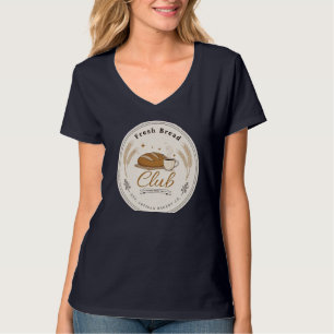 Fresh Bread Club Vintage Bakery T-Shirt   Cosy Cof