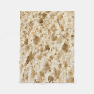 Fresh bread pattern fleece blanket