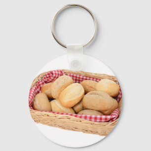 Fresh bread rolls key ring