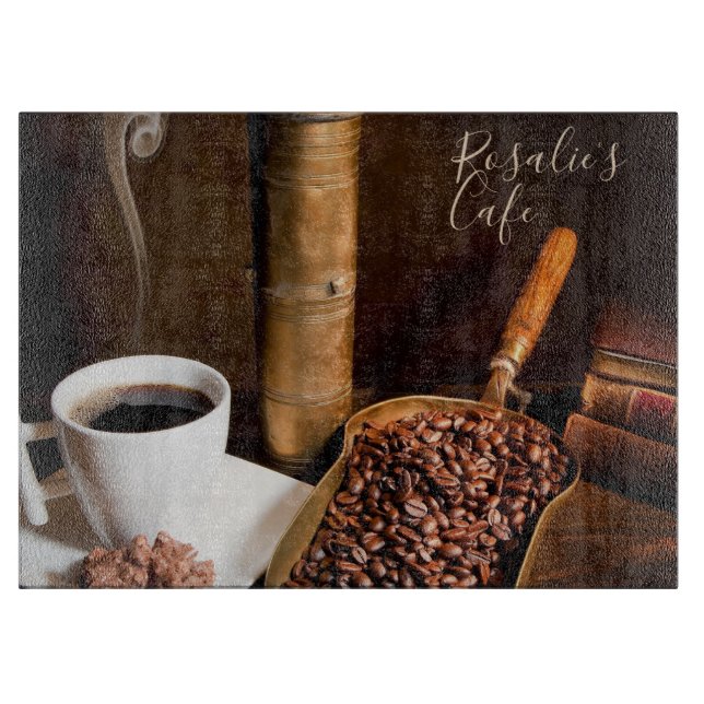 Fresh Brewed Coffee Cutting Board (Front)