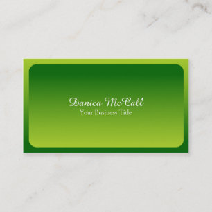 Fresh Bright Green Hombre Professional Business Card