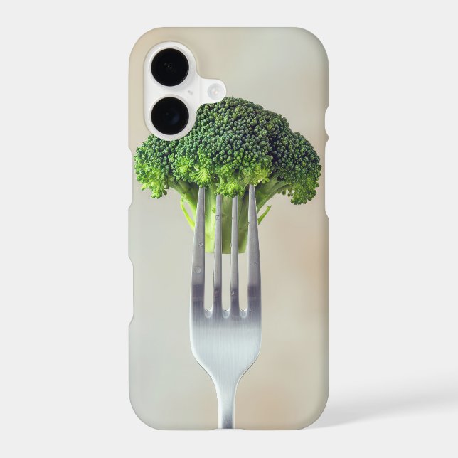Fresh Broccoli On a Fork  (Back)