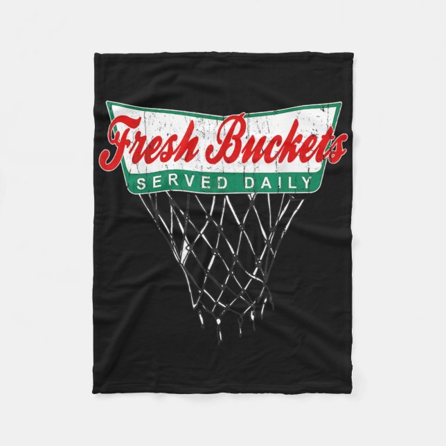 Fresh Buckets Ll Sketll Player Served Daily 1  Fleece Blanket (Front)