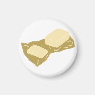 Fresh Butter Slices Gift for Home Baker Foodie Magnet
