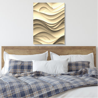Fresh Candy Coloured Waves Canvas Print