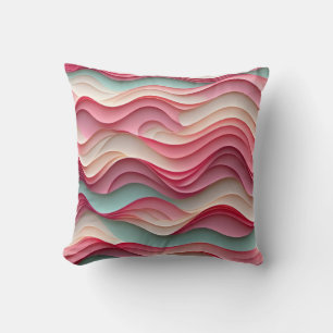 Fresh Candy Coloured Waves Cushion