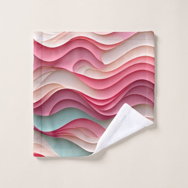 Fresh Candy Coloured Waves Wash Cloth (Wash Cloth)