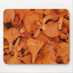 Fresh Chanterelle Mushrooms Photography Mouse Mat
