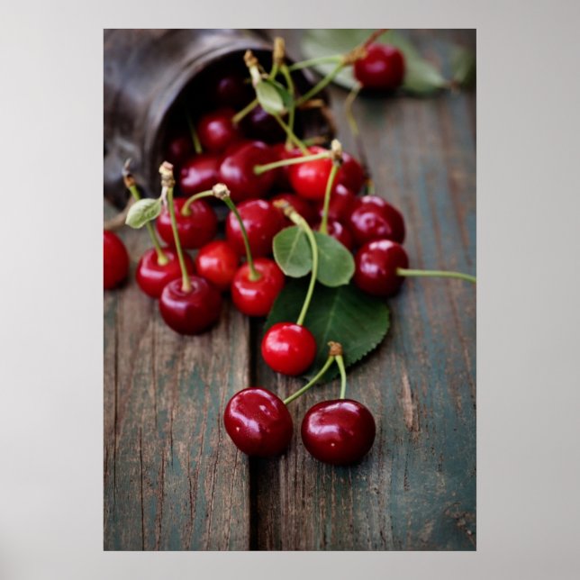 Fresh Cherries Poster (Front)