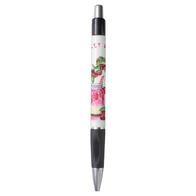 Fresh Cherry Drink Pen - Custom Text (Front Vertical)