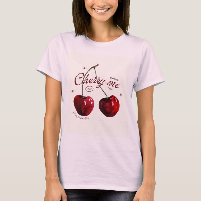 Fresh Cherry" Vintage Graphic Tee (Front)