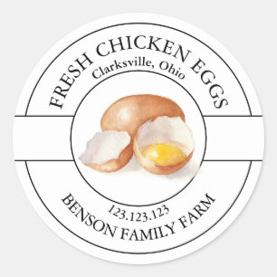 Fresh Chicken Eggs Label