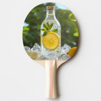 Fresh Chilled Lemon in a Bottle Ping Pong Paddle