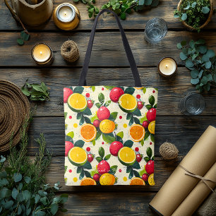 Fresh Citrus Fruit Pattern – Bright Botanical  Tote Bag