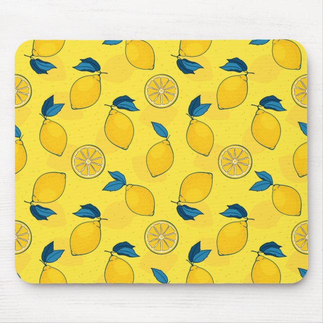 Fresh Citrus Lemon  Mouse Mat (Front)