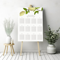 Fresh Citrus Painted Lemons Modern Mediterranean